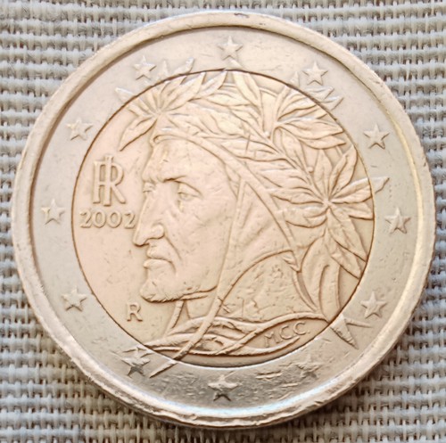 Moneta euro dante alighieri - dante,
