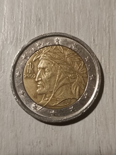 Moneta euro dante - da, 2