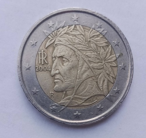 Moneta euro dante - moneta, da