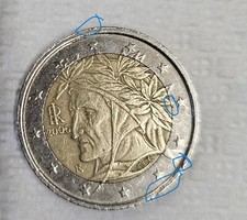 MONETE 2 EURO RARE DANTE