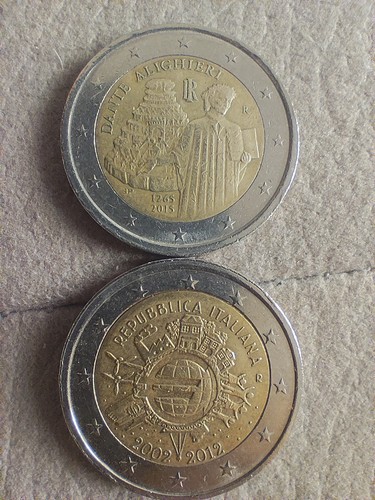 Moneta euro rara della - da,