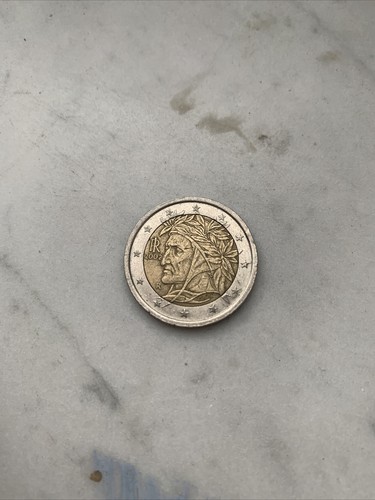 Moneta euro rara - euro, dante