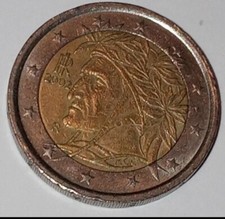 2 EURO DANTE ALIGHIERI RARA