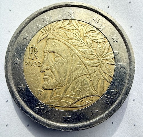 Moneta rara italia euro 2002 - rara, 2