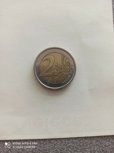 Moneta euro rara dante - moneta, da