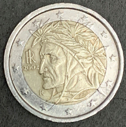 Moneta italia euro 2002 - moneta,