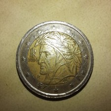 moneta 2 euro dante alighieri