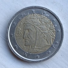 Moneta Dante Alighieri 2 euro