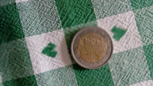 Moneta euro rara con - 2,