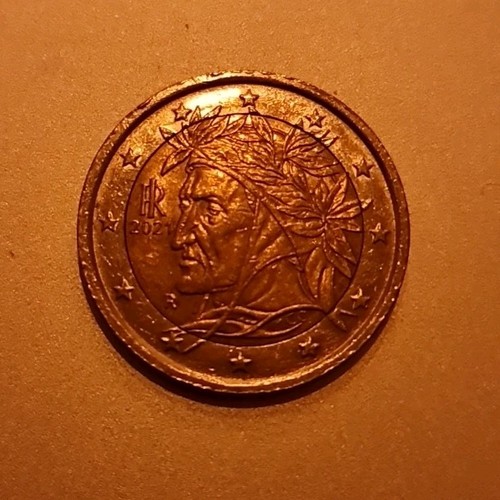 Moneta euro italiana 2002 - moneta, 2